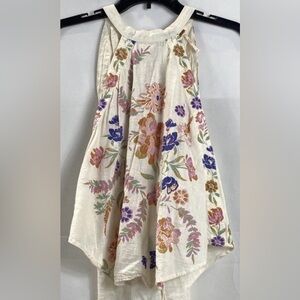 Free People Floral Halter Sz L
